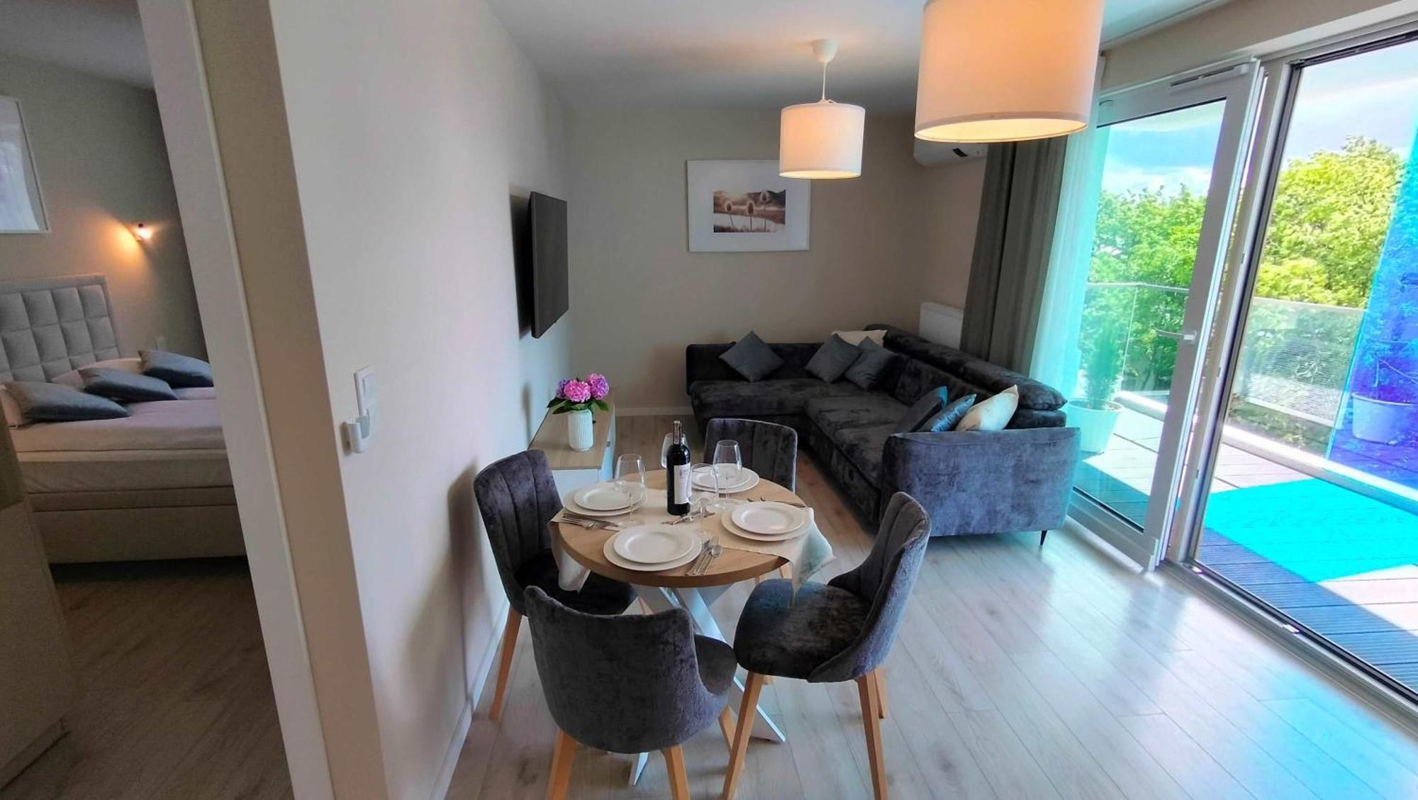 Cicha Przystan Apartamenty Whiteblue Sauna&Fitness&Parking Kołobrzeg Exteriör bild